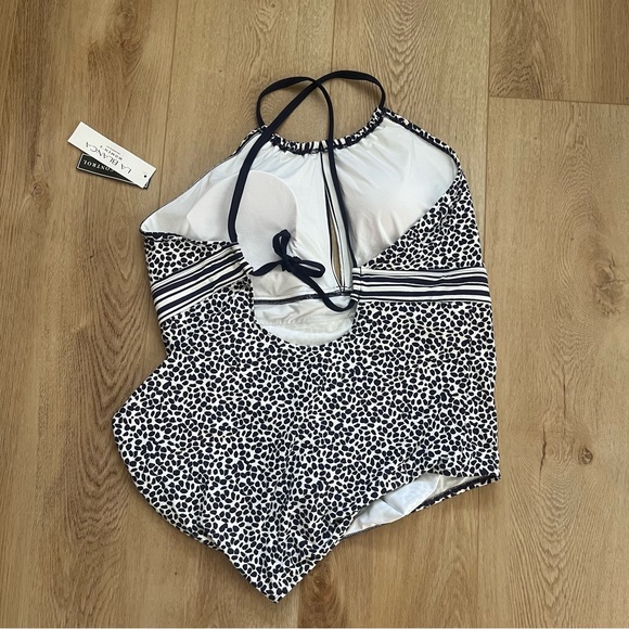 NWT La Blanca Apulia Mio High Neck One-Piece Swimsuit (Plus Size) - Picture 5 of 6